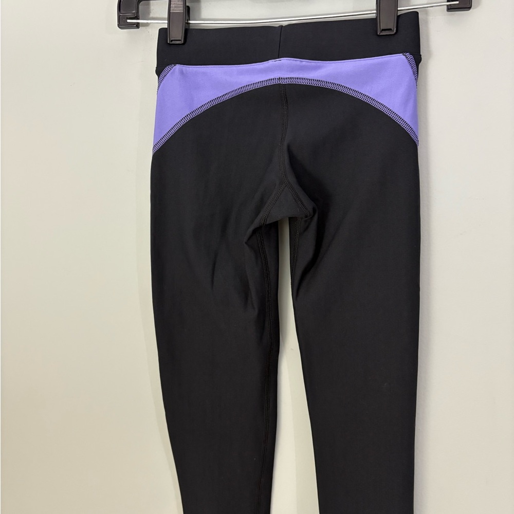 Under Armour ColdGear Compression Leggings Black Purple XS Warm Workout - Picture 8 of 10